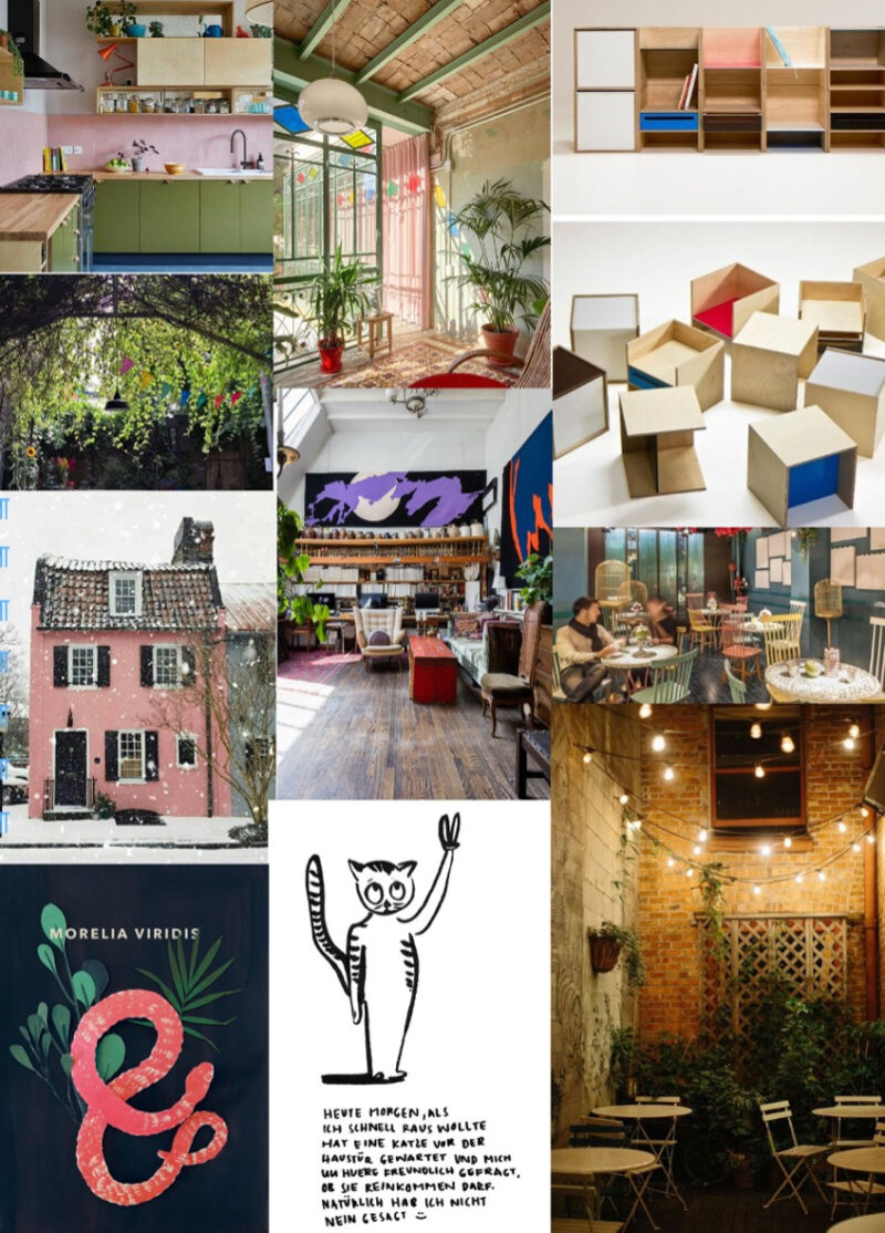 Moodboard Lokalität Latzhose